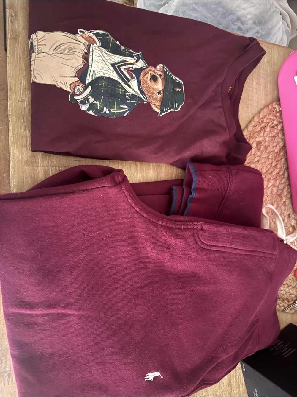 Polo by Ralph Lauren Maroon Crewneck Sweatshirt